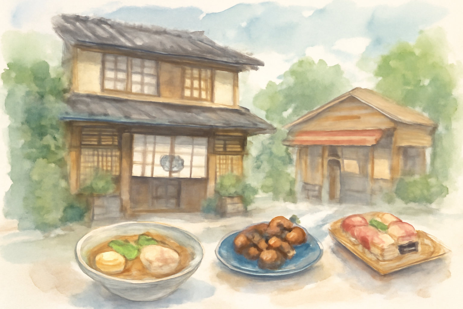 吉池旅館周辺の食事スポット完全ガイド!館内レストランから地元グルメまで徹底紹介