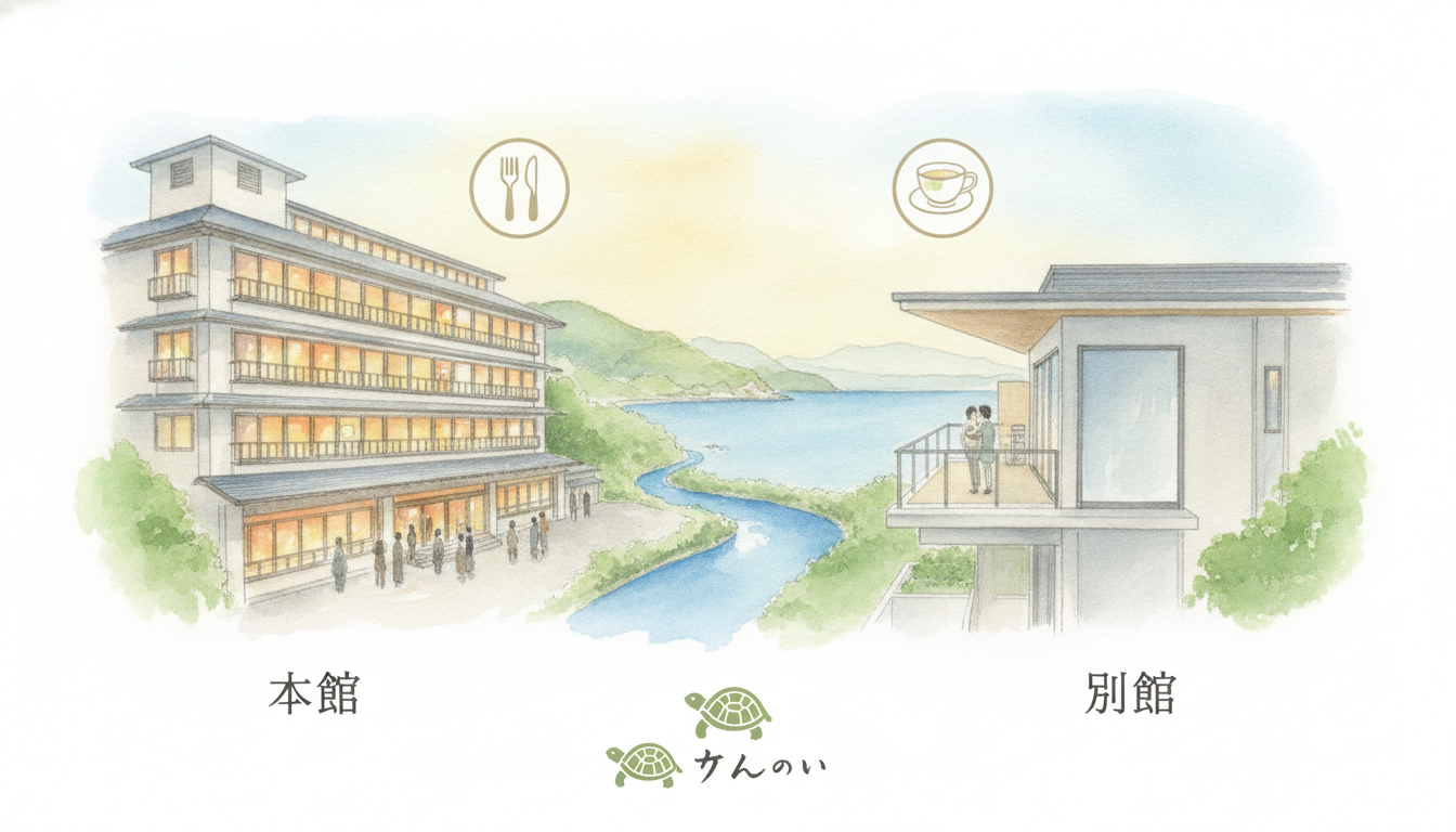 本館と別館の基本的な違い