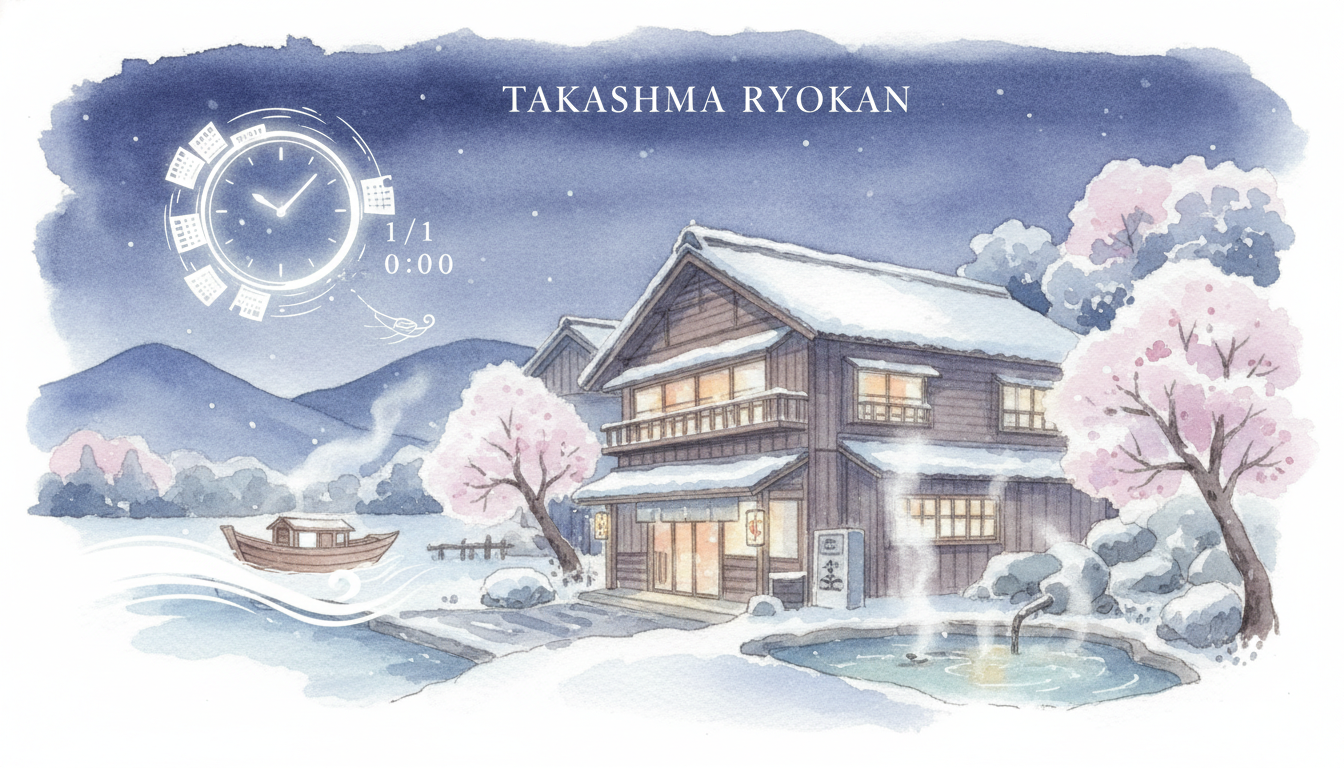 高島旅館の予約は毎年1月1日午前0時から開始されるとされています